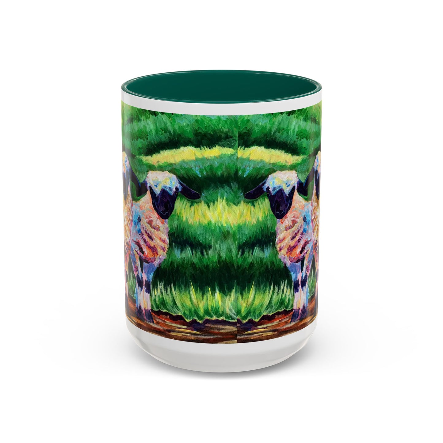 Colorful Sheep Mug - Vibrant Farmhouse Design - 11oz & 15oz
