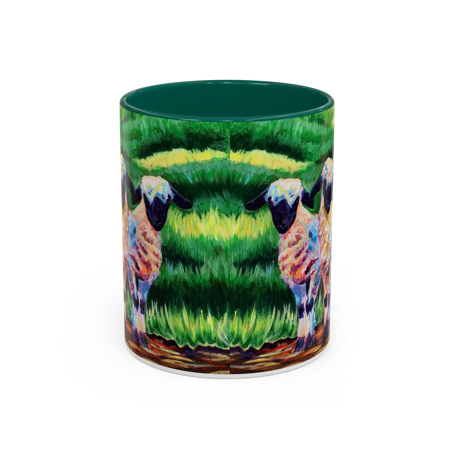 Colorful Sheep Mug - Vibrant Farmhouse Design - 11oz & 15oz