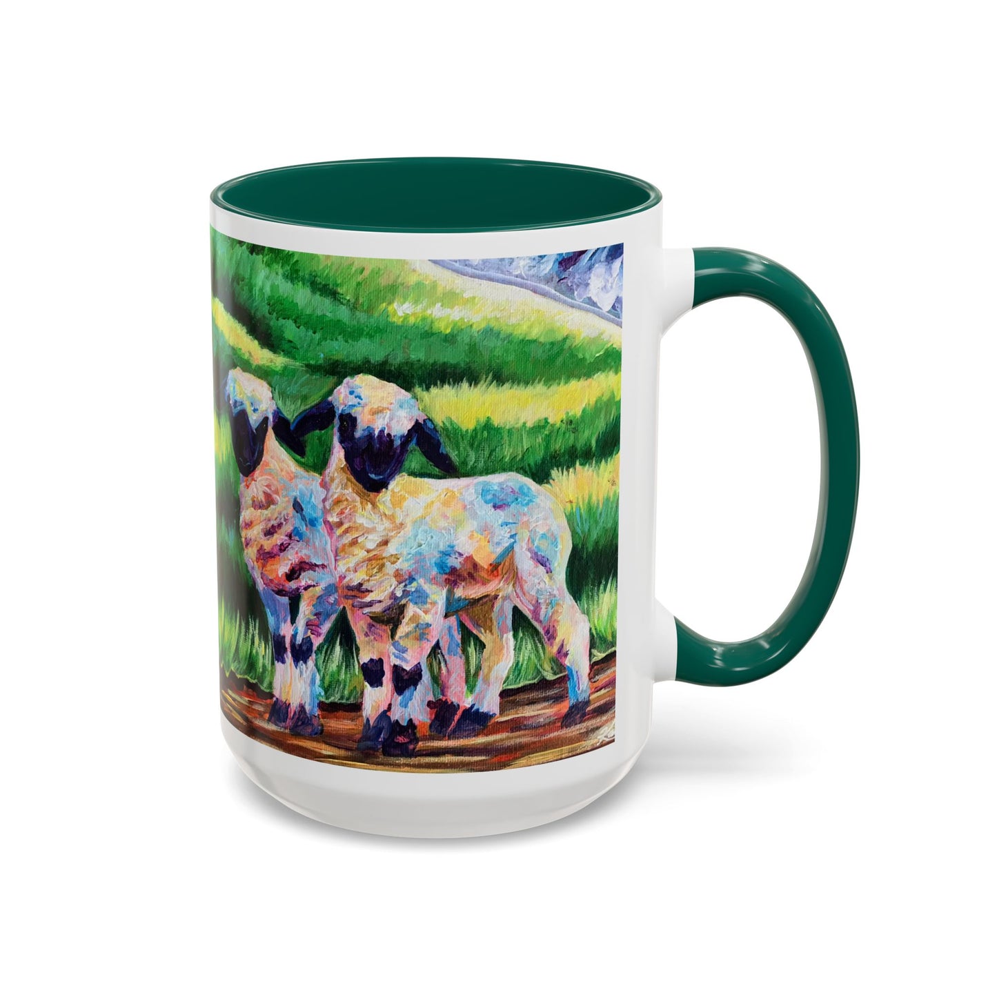 Colorful Sheep Mug - Vibrant Farmhouse Design - 11oz & 15oz