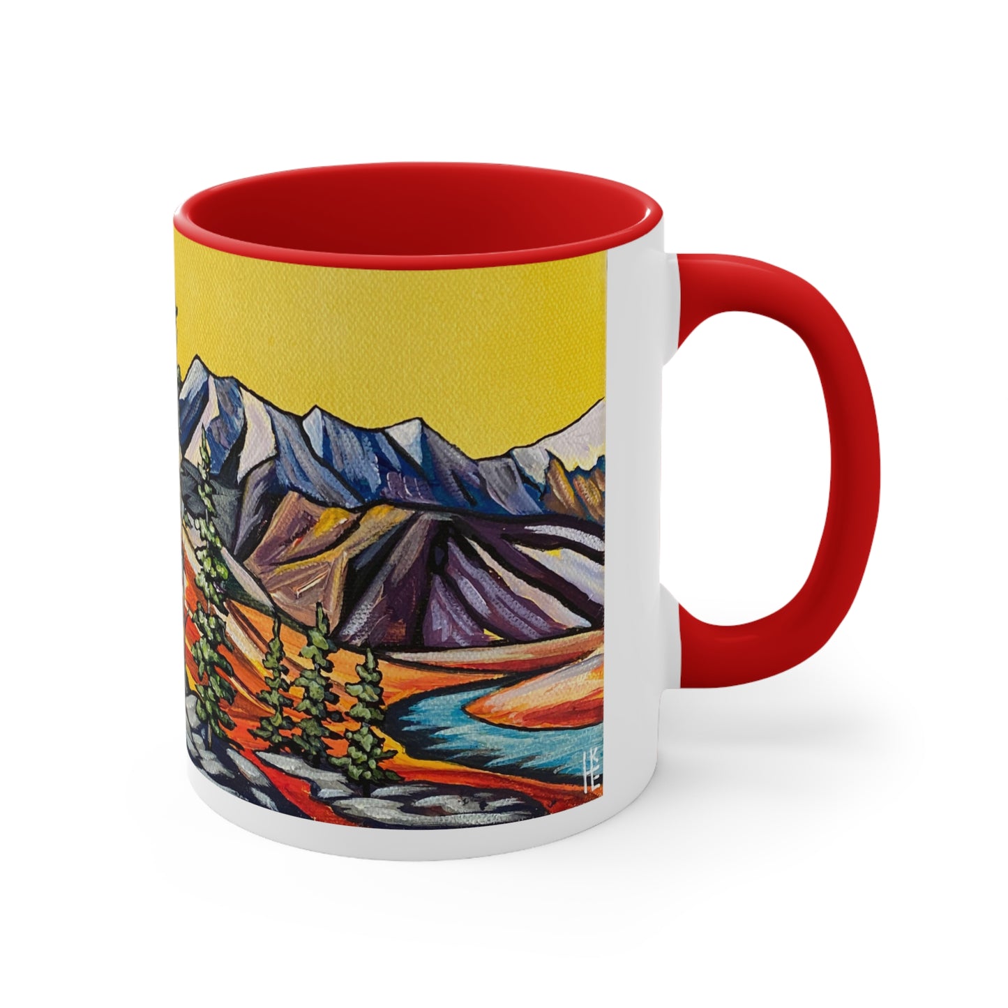 Mountain Aura Accent Coffee Mug, 11oz