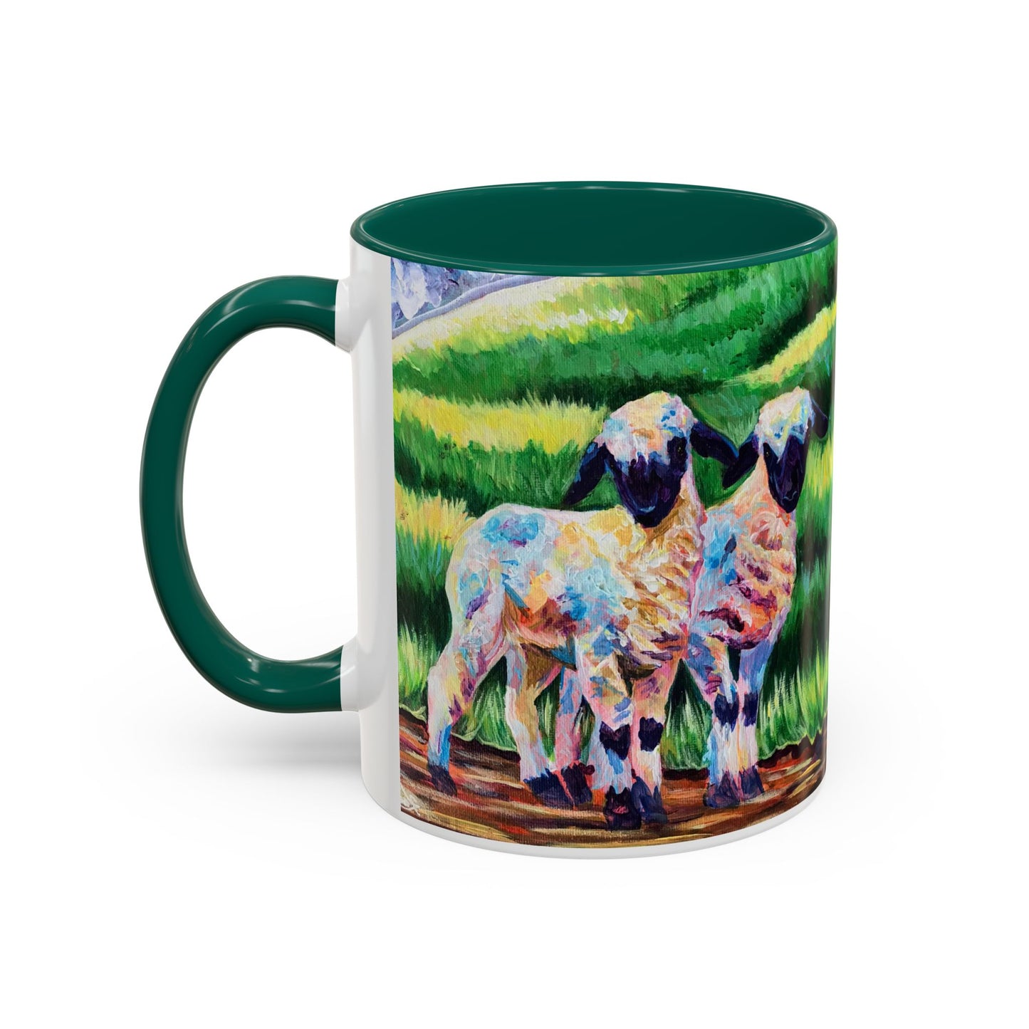 Colorful Sheep Mug - Vibrant Farmhouse Design - 11oz & 15oz