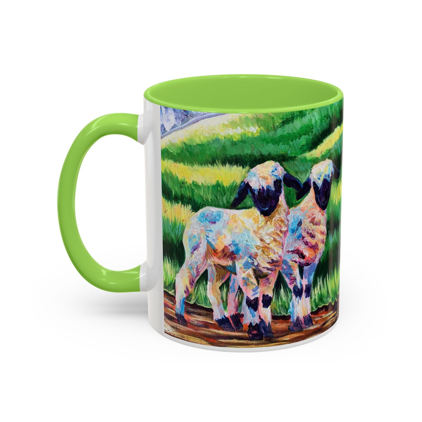 Colorful Sheep Mug - Vibrant Farmhouse Design - 11oz & 15oz