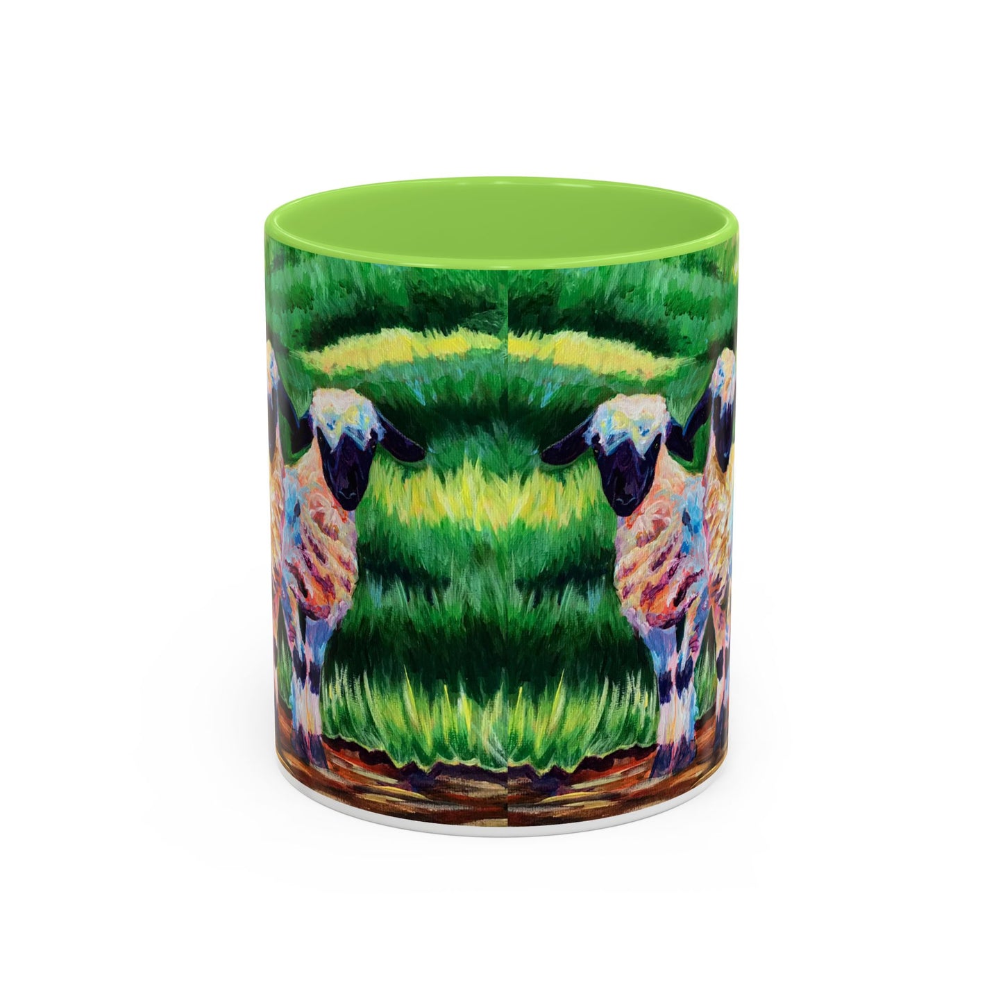 Colorful Sheep Mug - Vibrant Farmhouse Design - 11oz & 15oz