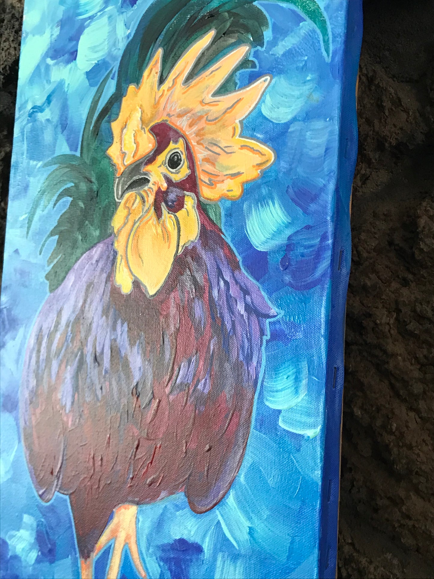 “Mr. Paparazzi Rooster” ORIGINAL 10x20