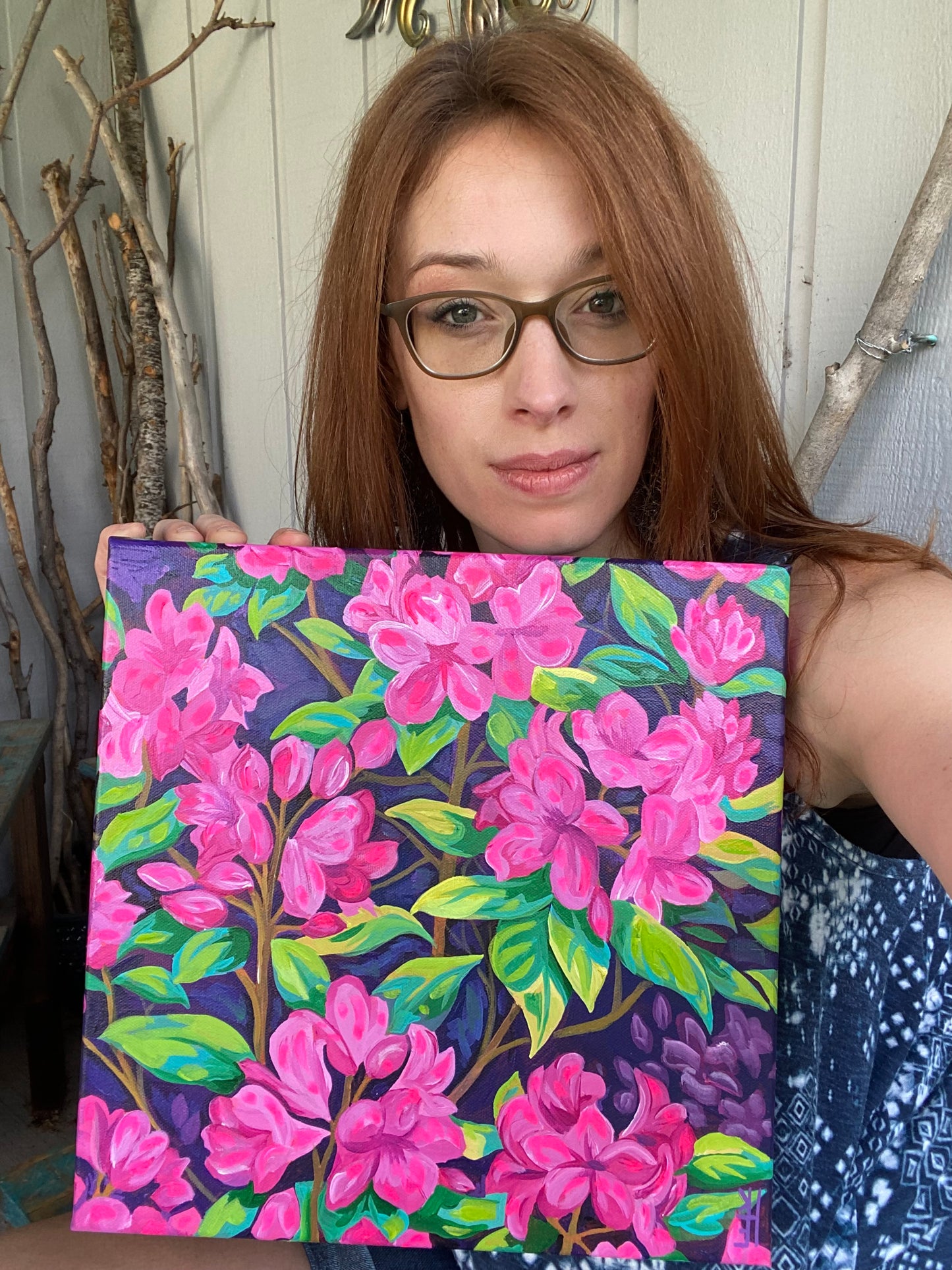 “Rhododendron Glory” ORIGINAL 12x12