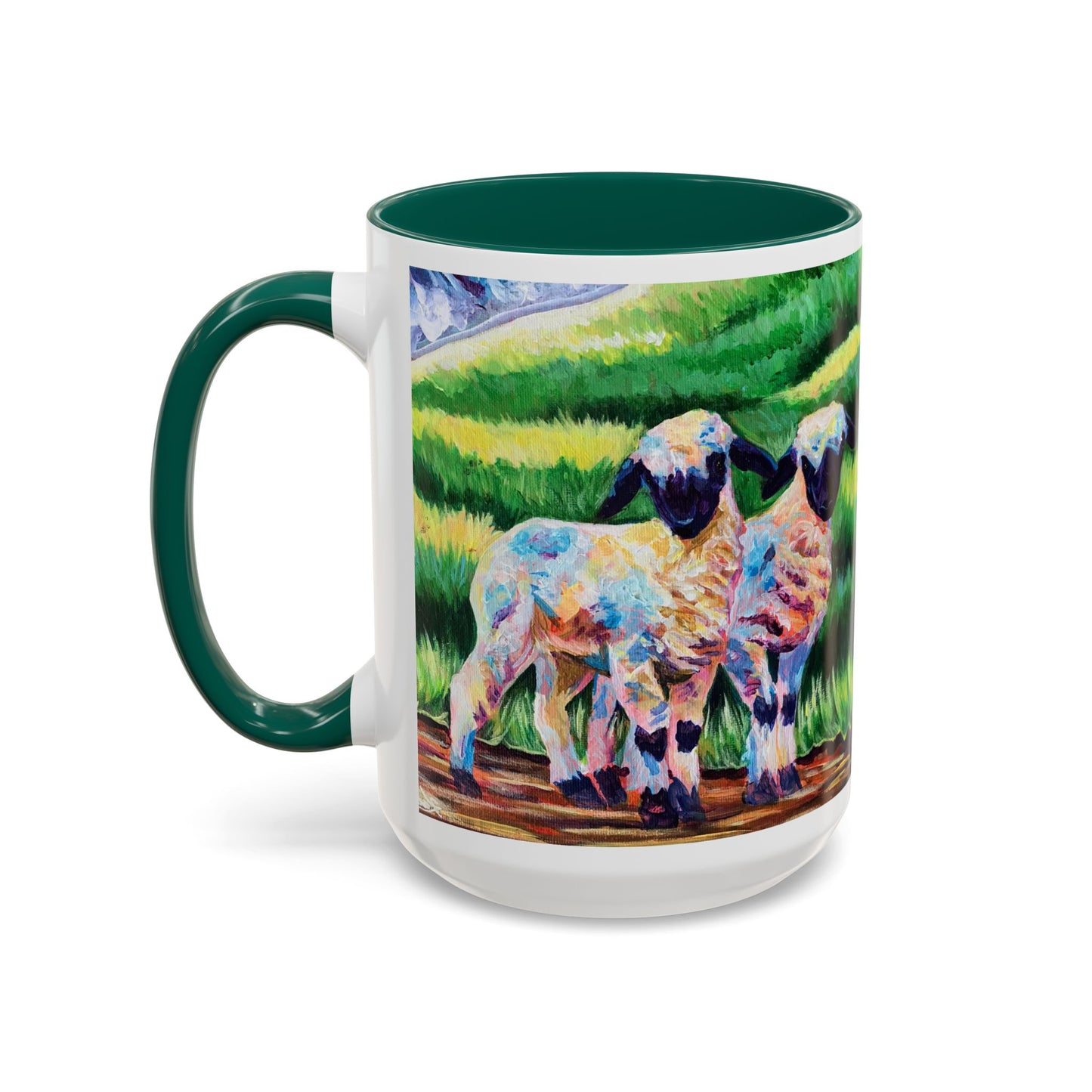 Colorful Sheep Mug - Vibrant Farmhouse Design - 11oz & 15oz