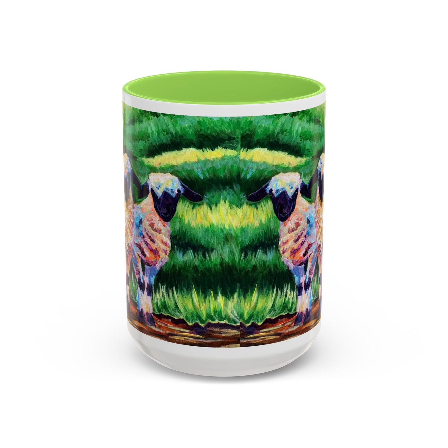 Colorful Sheep Mug - Vibrant Farmhouse Design - 11oz & 15oz