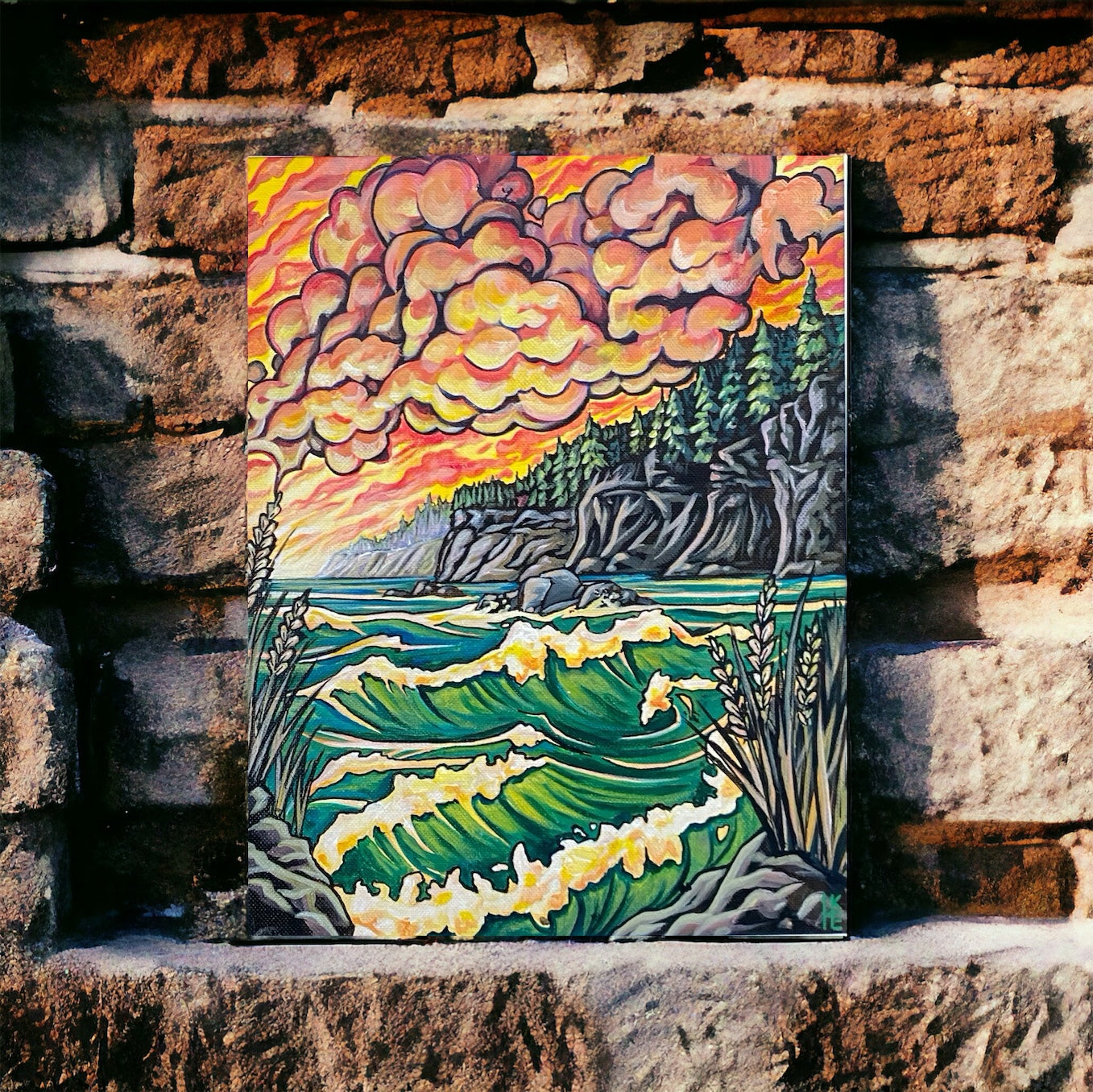 “Sea-Light Resonance” (2024) 11x14