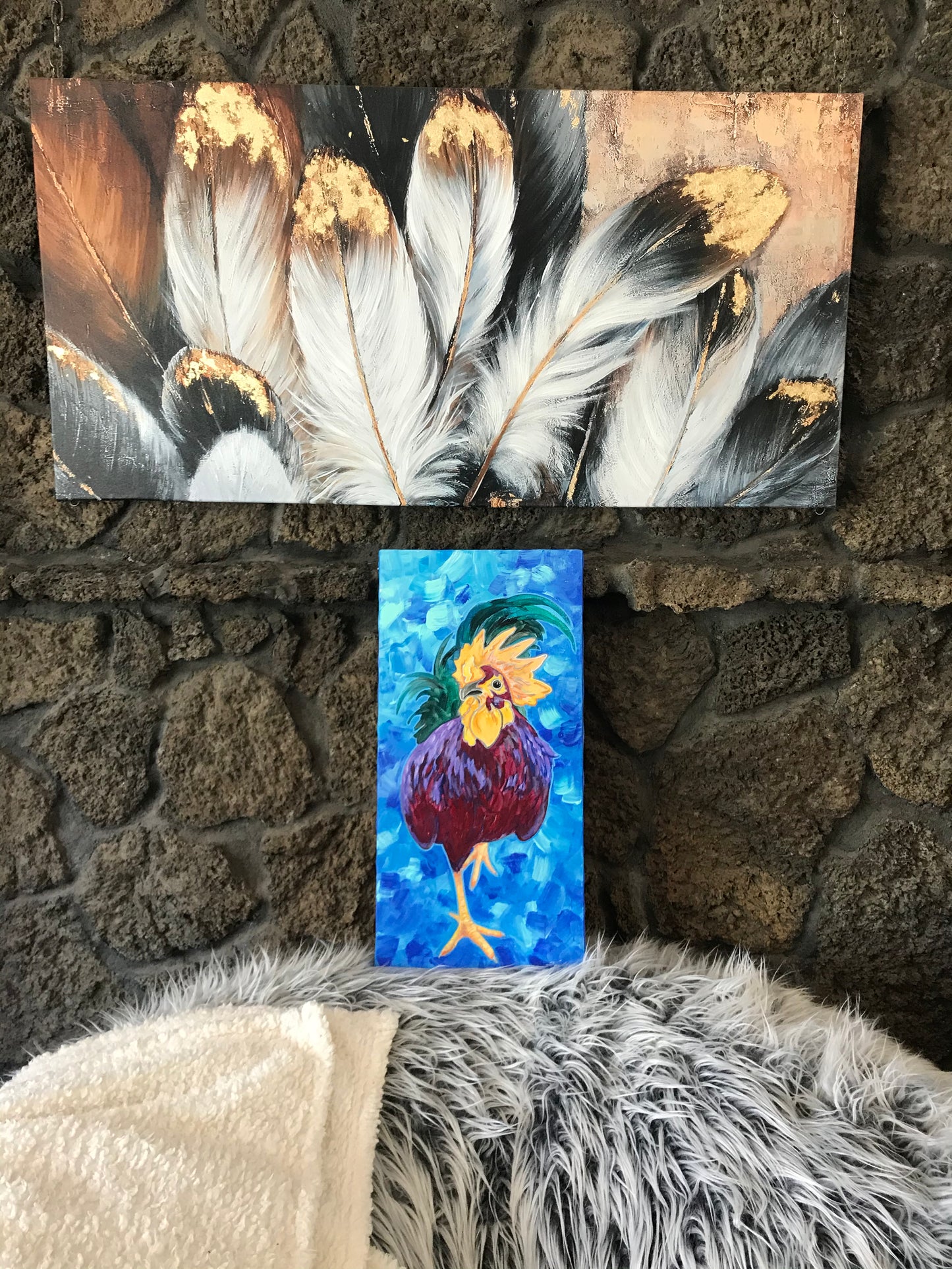 “Mr. Paparazzi Rooster” ORIGINAL 10x20