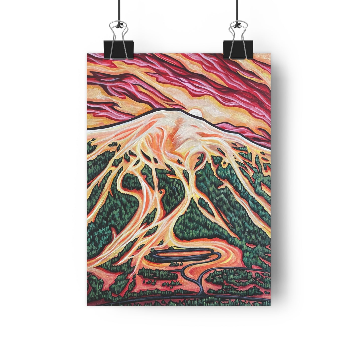 “Mt Bachelor Last Light” - PRINT