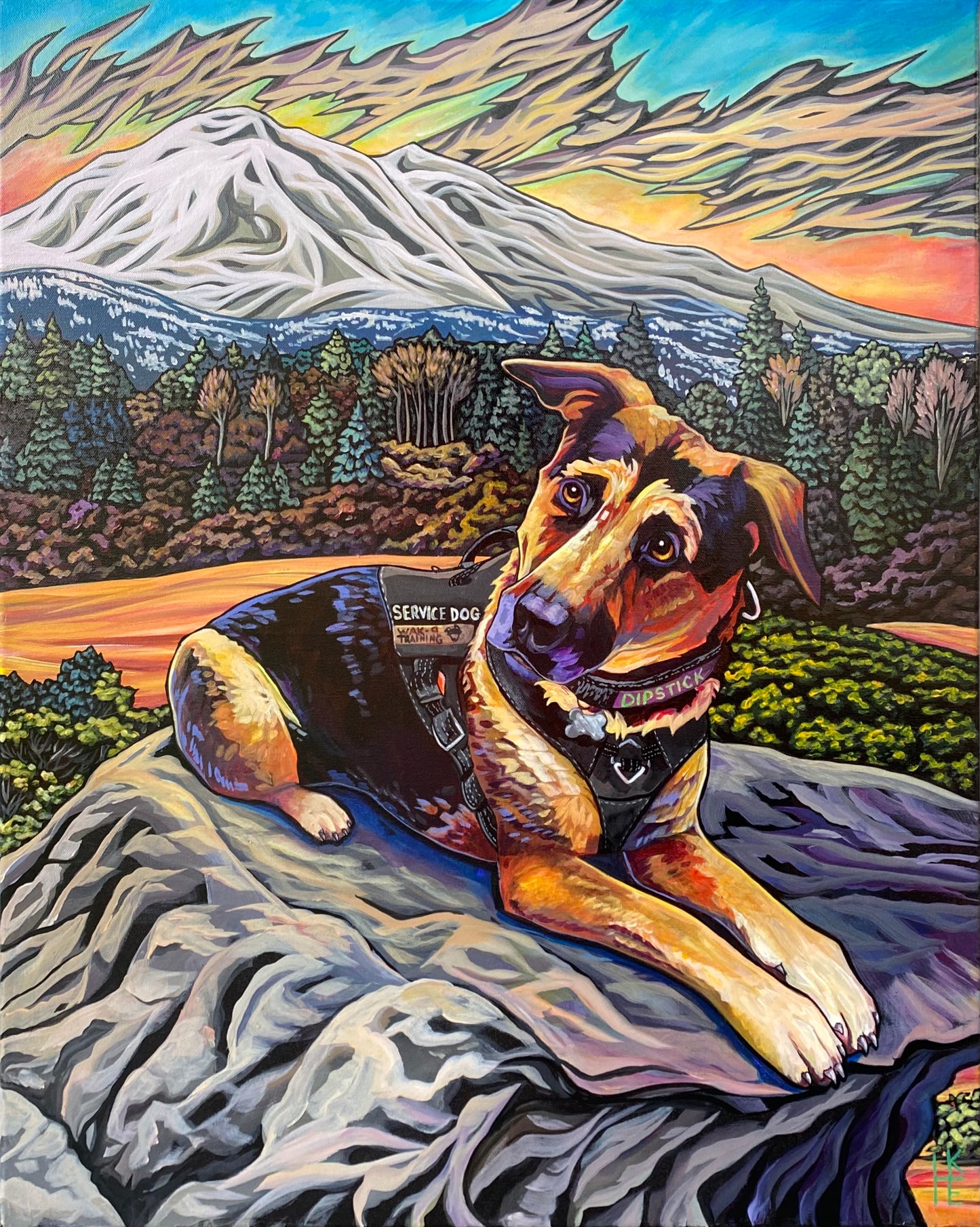 Custom PET PORTRAIT Acrylic Painting