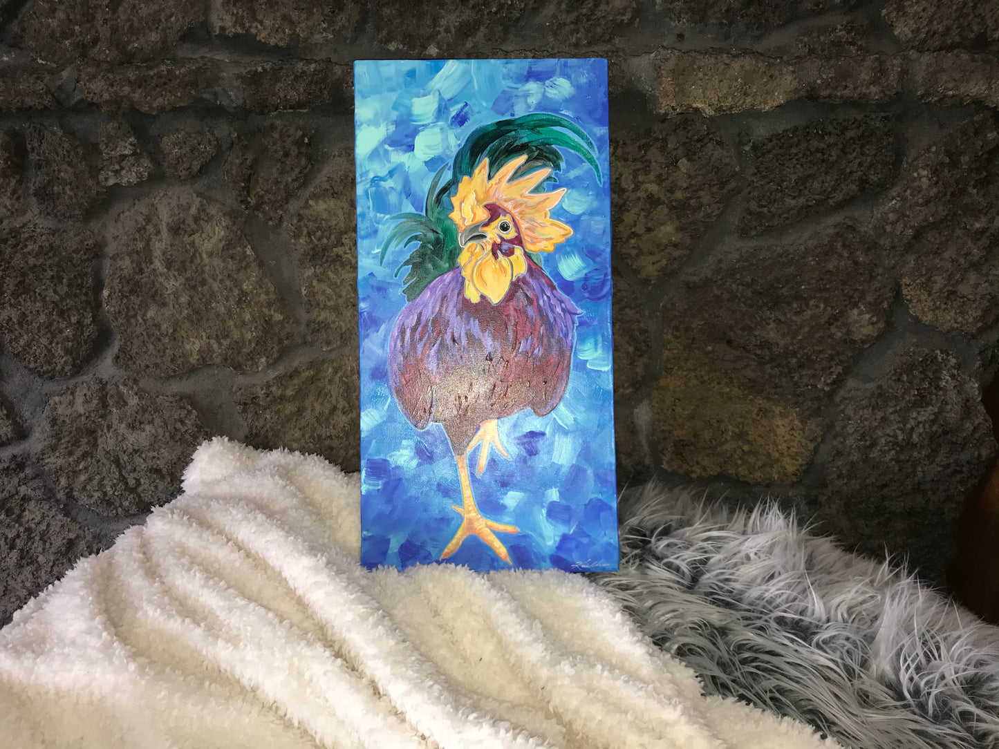“Mr. Paparazzi Rooster” ORIGINAL 10x20