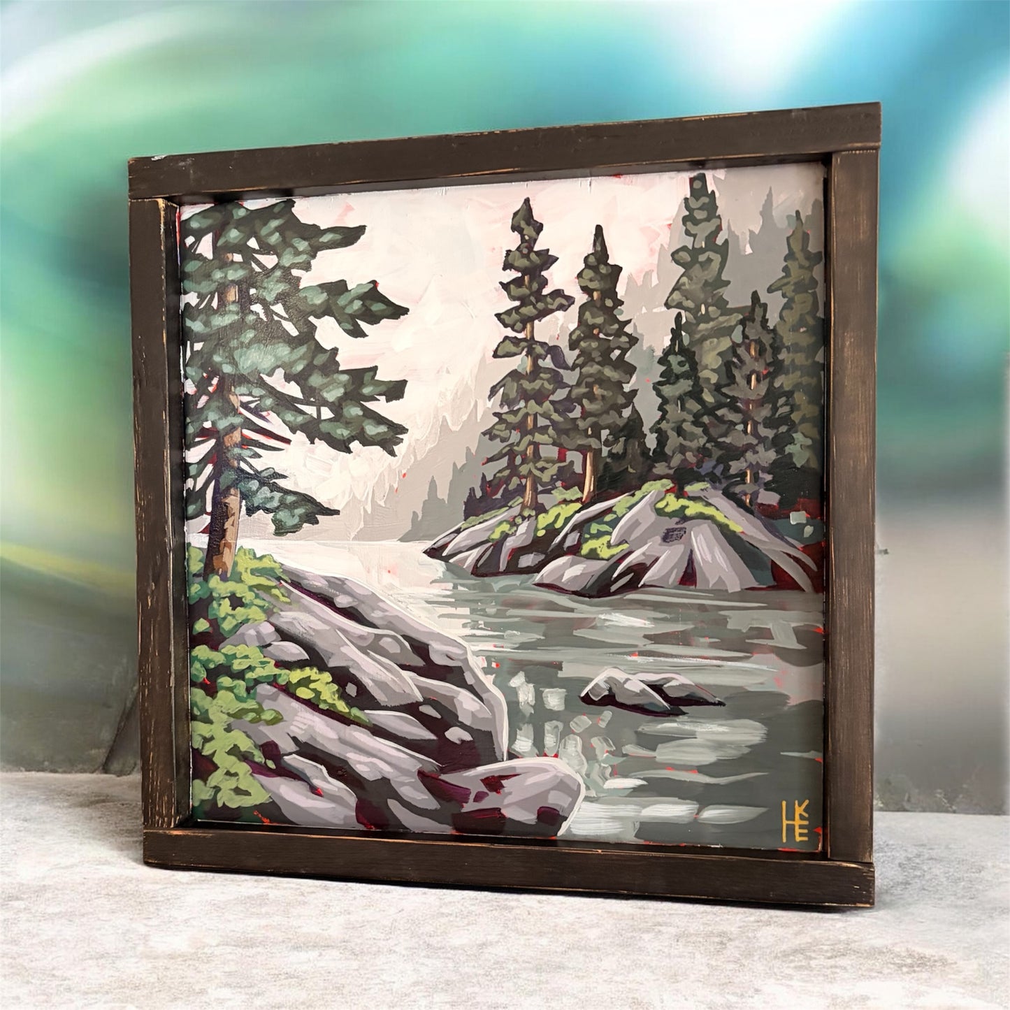 “Stillwater Pines” 12x12