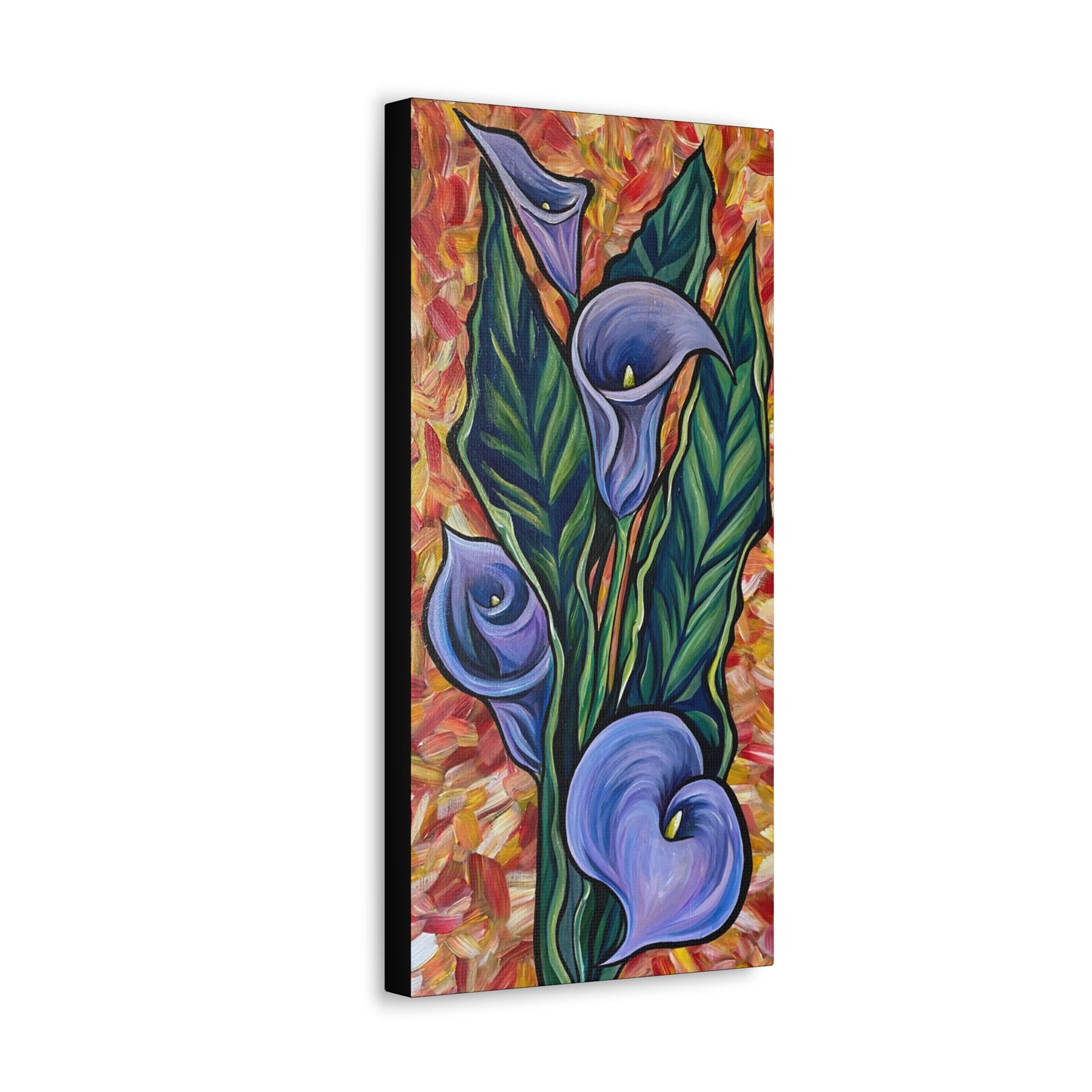 Purple Calla Lilies - PRINT (canvas)