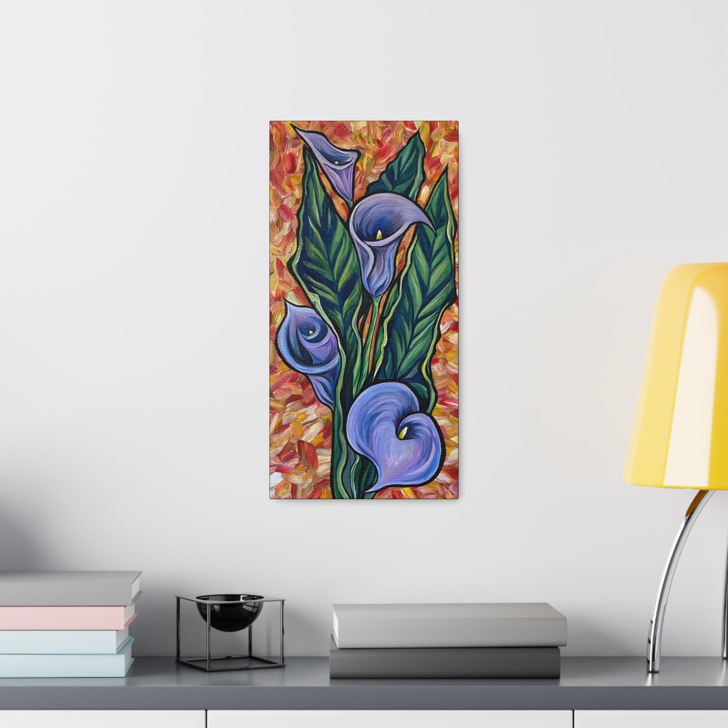 Purple Calla Lilies - PRINT (canvas)