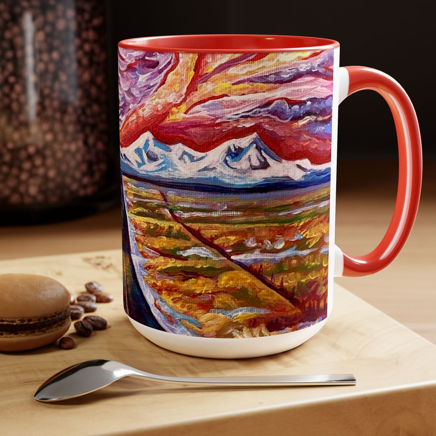 Road to Sisters Two-Tone Coffee Mugs, 15oz