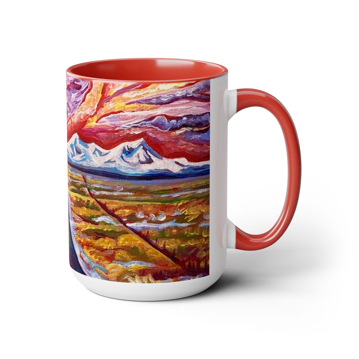 Road to Sisters Two-Tone Coffee Mugs, 15oz