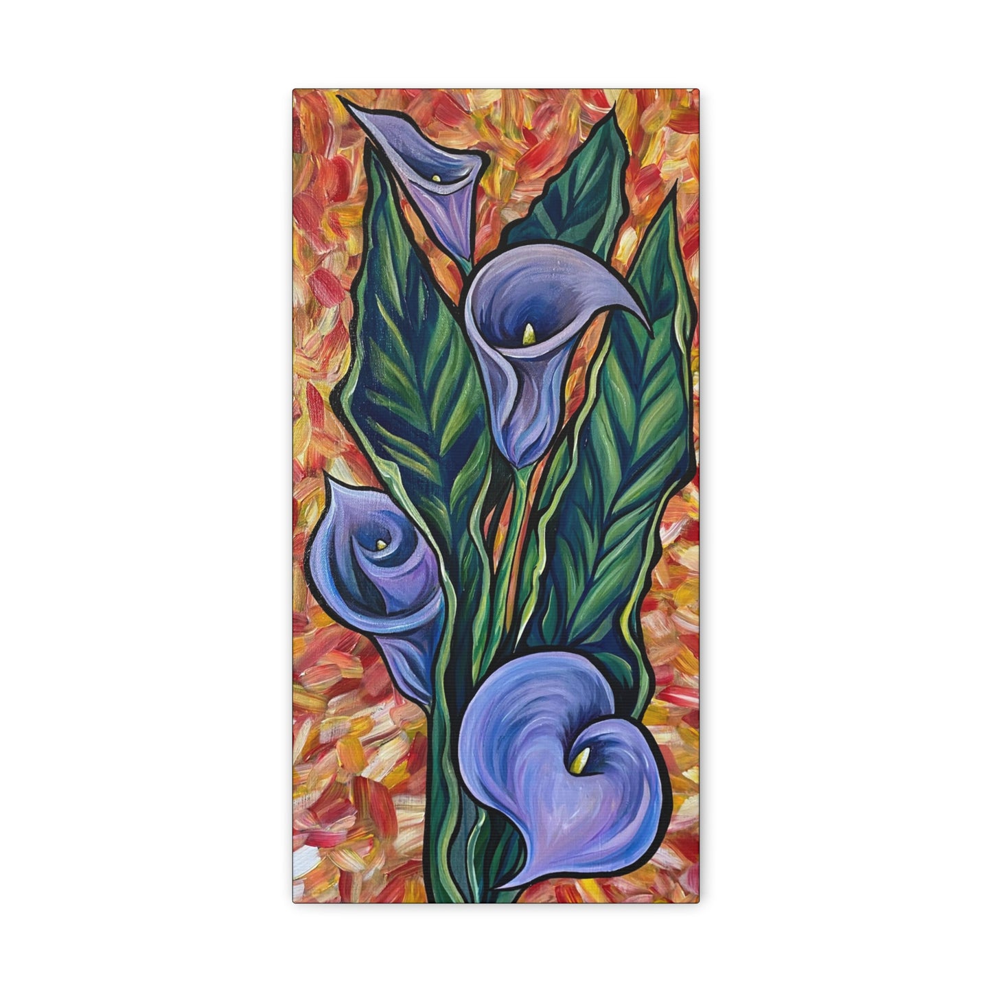 Purple Calla Lilies - PRINT (canvas)