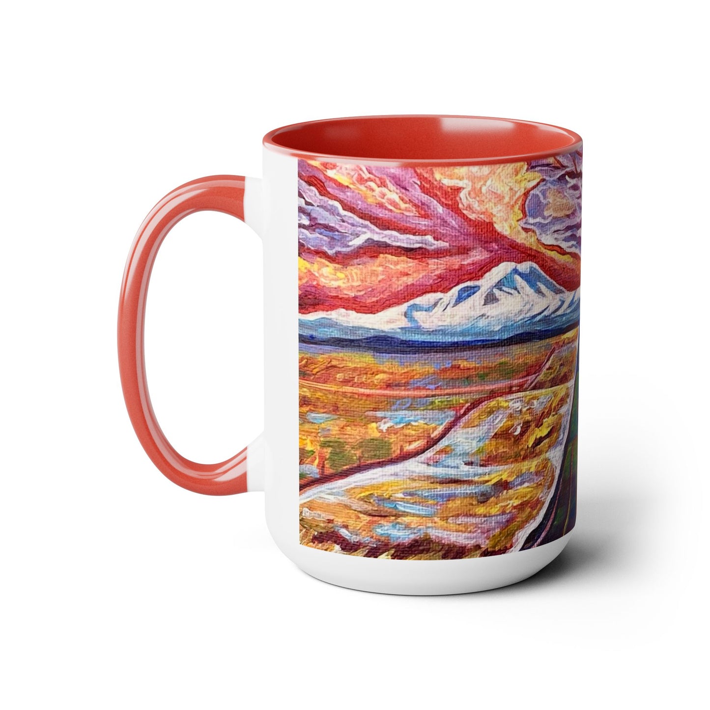 Road to Sisters Two-Tone Coffee Mugs, 15oz