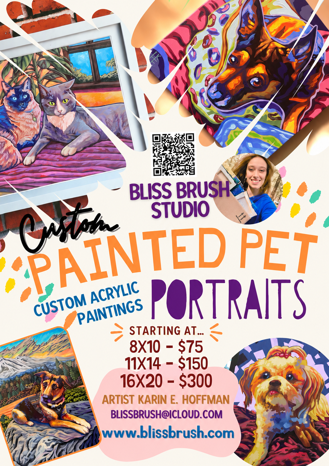 Custom PET PORTRAIT Acrylic Painting